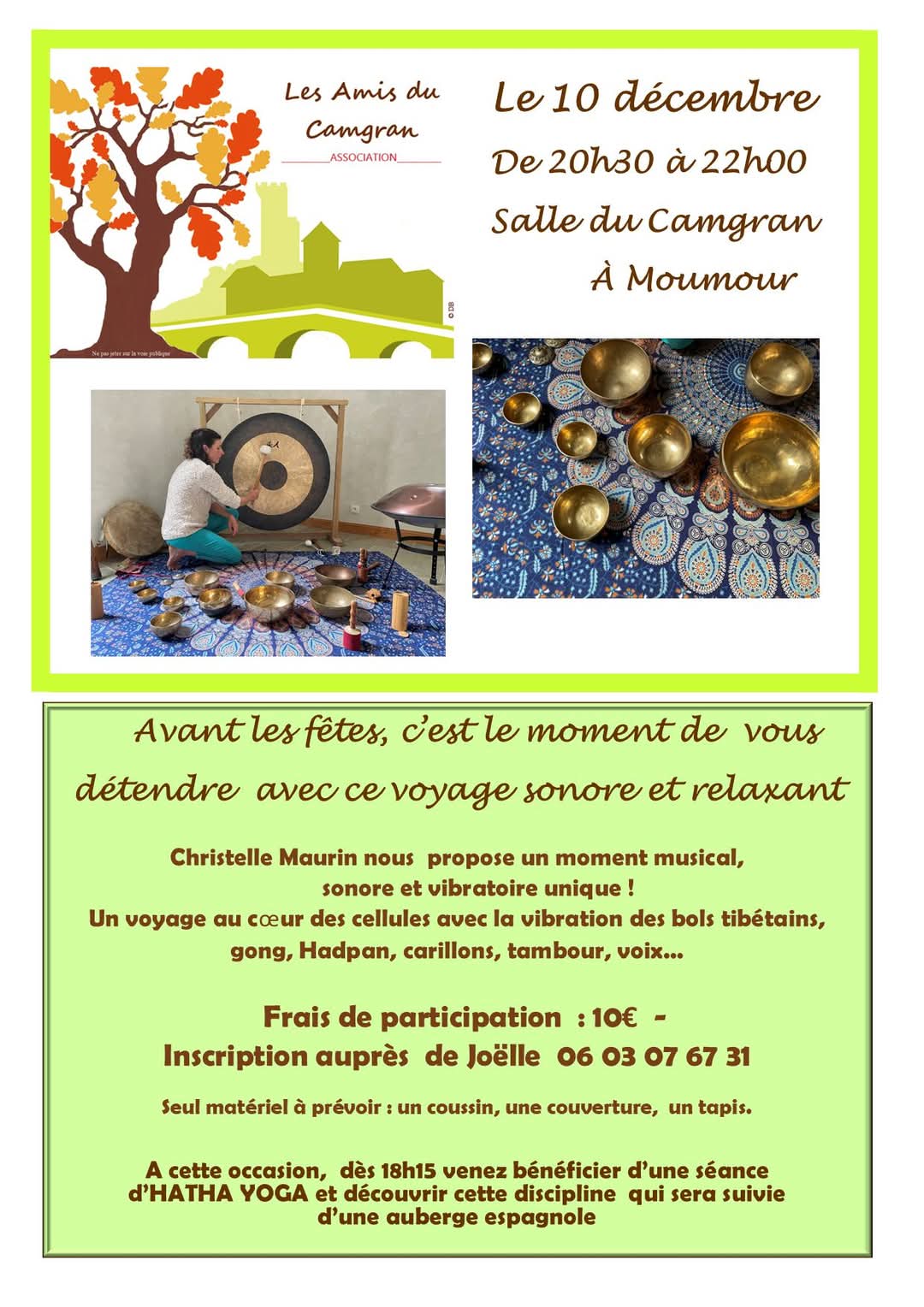 affiche animation 10 déc 2024 à Moumour