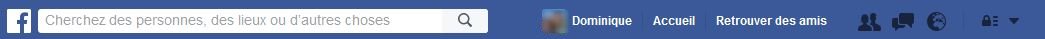 menu facebook