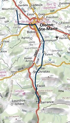 carte Moumour Sarrance